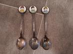 3 theelepeltjes Willem-Alexander, Johan-Friso, Constantijn, Verzamelen, Ophalen of Verzenden, Gebruikt, Nederland, Speld(je) of Lepel(tje)