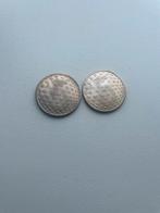 Zilveren 5 Gulden Koningin Juliana (2 stuks), Koningin Juliana, 5 gulden, Zilver, Ophalen of Verzenden