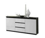Dressoir Forever hoogglans marmer grijs wit zwart -AANBIEDIN, Ophalen of Verzenden, Nieuw, 25 tot 50 cm, 200 cm of meer