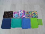 Diverse kleurige - fleurige lapjes. Goed te combineren., Hobby en Vrije tijd, Blauw, Nieuw, Ophalen of Verzenden, 30 tot 120 cm
