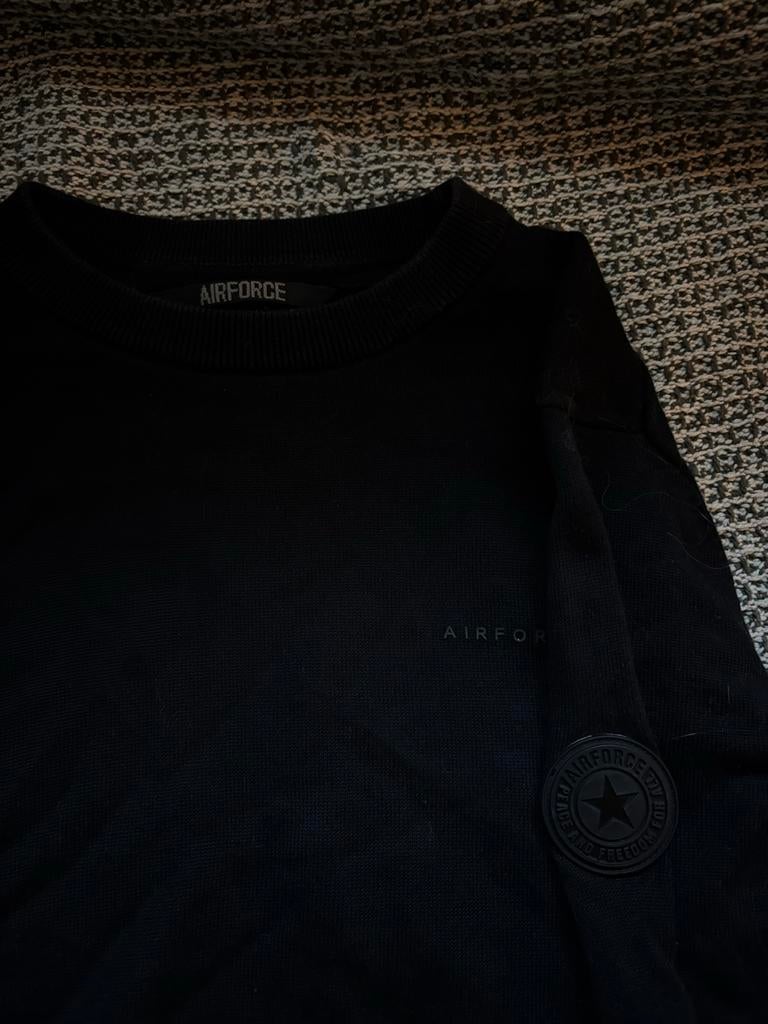 Airforce sweater trui knitwear maat xs, Kleding | Heren, Verzenden, Zo goed als nieuw, Overige maten, Zwart