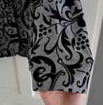 Creation Atelier vintage blazer grijs zwart fluweel 46 41007, ., Zwart, Maat 42/44 (L), Ophalen of Verzenden