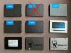 Partij werkende SSD’s - Crucial, Samsung en Kingston, Computers en Software, Harde schijven, Intern, Gebruikt, Ophalen of Verzenden