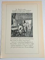 Jan Luyken Prent De Borduurders, Antiek en Kunst, Kunst | Etsen en Gravures, Ophalen of Verzenden