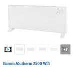 Alutherm 2500 wifi elektrische convector kachel, Ophalen, 30 tot 80 cm, Radiator, Zo goed als nieuw