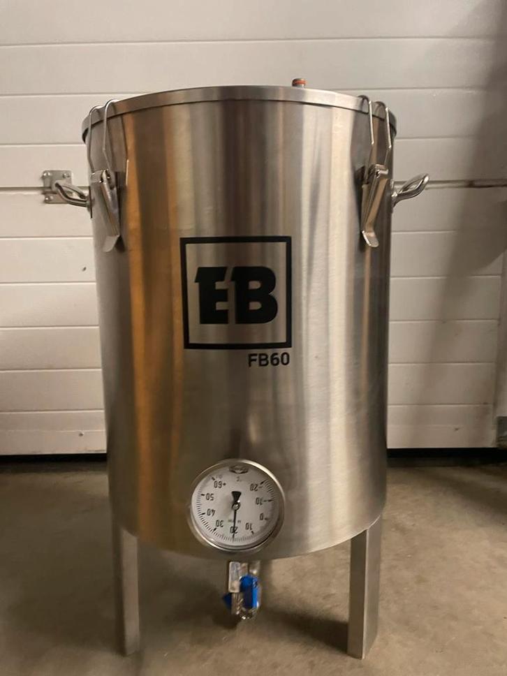 Easybrew Gistingsvat 60L met Dry-Hop Deksel, Hobby en Vrije tijd, Overige Hobby en Vrije tijd, Gebruikt, Ophalen of Verzenden