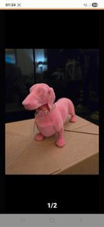 Roze tekkel stof 20 cm lang, Verzamelen, Ophalen of Verzenden, Nieuw, Dier