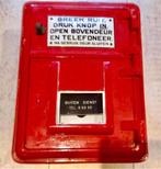 OUDE BRANDMELDER VOORZIEN VAN EMAILLE BORDJE, Antiek en Kunst, Ophalen