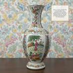 Porseleinen vaas in Canton Famille Rose stijl, Ophalen of Verzenden