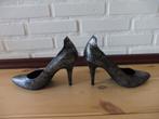 Pumps Marco Tozzi - zwart + zilver metallic - maat 39, Ophalen, Pumps, Overige kleuren, Marco Tozzi