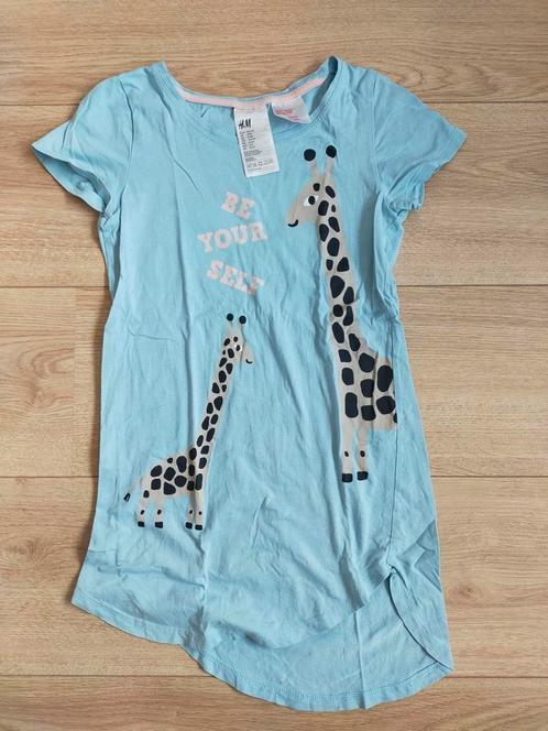Zgan! Lief blauw nachthemd giraf van H&M! Mt 110/116, Kinderen en Baby's, Kinderkleding | Maat 110, Zo goed als nieuw, Meisje