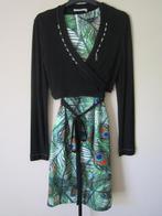 Expresso-Smashed Lemon design jurk maat 36/38, Verzenden, Zwart, Zo goed als nieuw, Knielengte