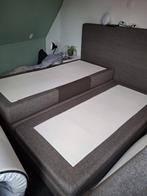 Boxspring 180x200 - voor een fles wijn af te halen.., Ophalen, Gebruikt, Bruin, Tweepersoons