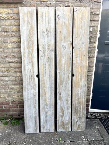 Steigerplanken Oud Grijs (4 stuks) 1610x190x30mm beschikbaar voor biedingen
