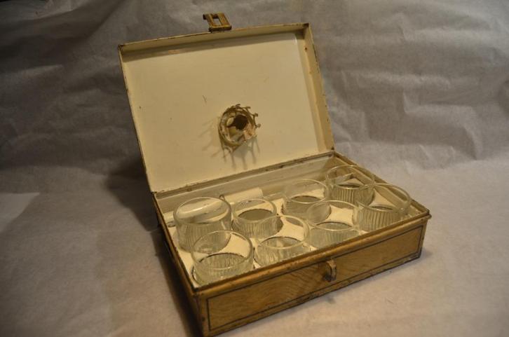 Walchers blikken spelerij kistje, Antiek en Kunst, Antiek | Speelgoed, Ophalen of Verzenden