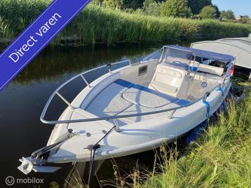 Aquamar Samoa 19FT /580x225/ 90 pk Motor /Ruime console boot beschikbaar voor biedingen