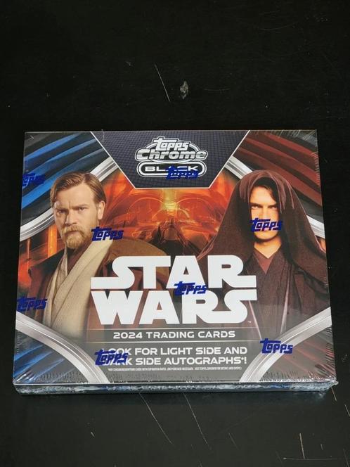 2024 Topps Star Wars Chrome Black Hobby Box, Verzamelen, Star Wars, Nieuw, Overige typen, Verzenden