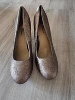 Pumps bruin glitters maat 39 hakhoogte 9 cm fashion, Pumps, Ophalen of Verzenden, Zo goed als nieuw, Fashion