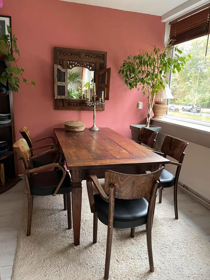 5x Horeca Eettafelstoelen “Edison Satelliet”, Antiek en Kunst, Antiek | Meubels | Stoelen en Banken, Ophalen of Verzenden