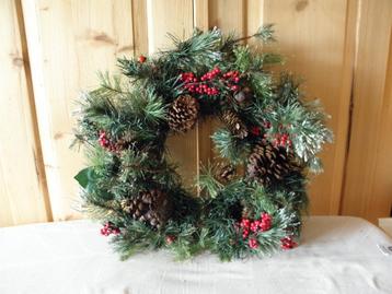 wegens beëindigen hobby kerstkransen 12,50  p. st. 50 cm. beschikbaar voor biedingen