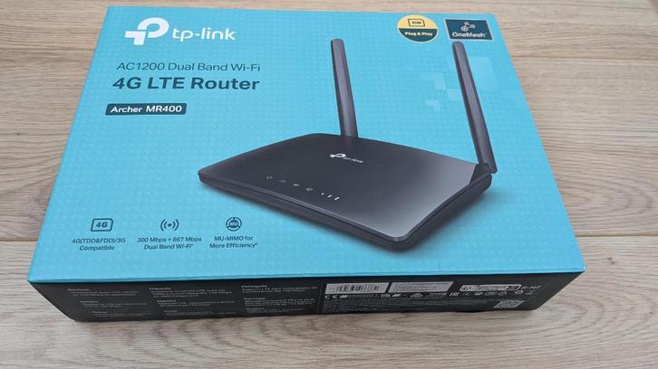 TP-Link Archer MR400 AC1200 (4G router), Computers en Software, Routers en Modems, Gebruikt, Router met modem, Ophalen of Verzenden