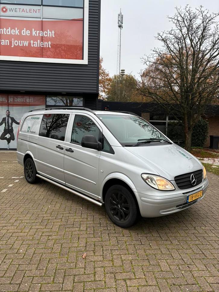 Mercedes Vito 2.2 cdi 2007 L2 DUBCAB 1e EIGENAAR NETTE STAAT, Auto's, Bestelauto's, Particulier, ABS, Airbags, Alarm, Bluetooth