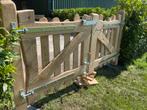 Landelijke eikenhouten poort, tuinpoort, looppoort, maatwerk, Tuin en Terras, Tuinpoorten, Ophalen of Verzenden, Nieuw, Hout, 200 cm of meer
