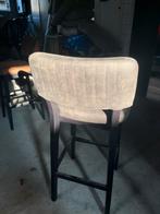 5 Stoffen Barkrukken - Grijs & Bruin, 60 tot 90 cm, Ophalen of Verzenden, Hout, Gebruikt