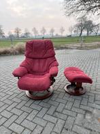 Stressless Relaxfauteuil Alcantara - Verstelbare Hoofdsteun, Ophalen, ., 75 tot 100 cm, Zo goed als nieuw