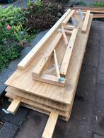 Underlayment, 2”x3” en 4 houten steunen., Doe-het-zelf en Verbouw, Hout en Planken, Ophalen, Zo goed als nieuw, Overige houtsoorten