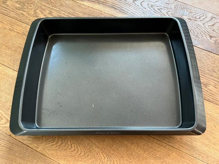 Pyrex metalen ovenschaal / braadslede / roaster 40x30cm, Huis en Inrichting, Keuken | Keukenbenodigdheden, Gebruikt, Ophalen of Verzenden