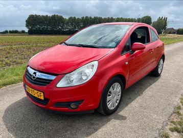 Opel Corsa 1.4 2007 Rood 3D. Airco, Cruise, Nieuwe apk! beschikbaar voor biedingen