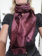 Nieuwe grote 100% zijden sjaal auberginekleur 168x70 cm, Kleding | Dames, Mutsen, Sjaals en Handschoenen, Ophalen of Verzenden