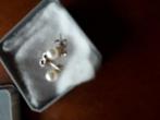 Prachtige zilveren parelknopjes steker, Ophalen of Verzenden, Zo goed als nieuw, Zilver, Zilver