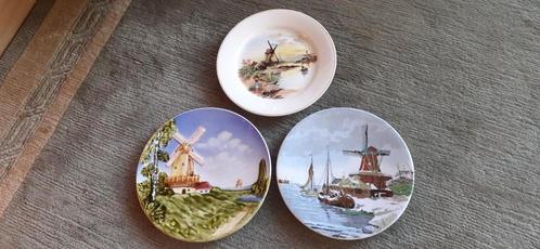 3 Gekleurde Hollandse Wandborden, Antiek en Kunst, Antiek | Wandborden en Tegels, Ophalen of Verzenden
