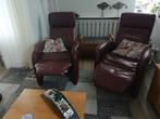 2 relaxstoelen, Huis en Inrichting, Fauteuils, Ophalen, Gebruikt, 50 tot 75 cm, Leer