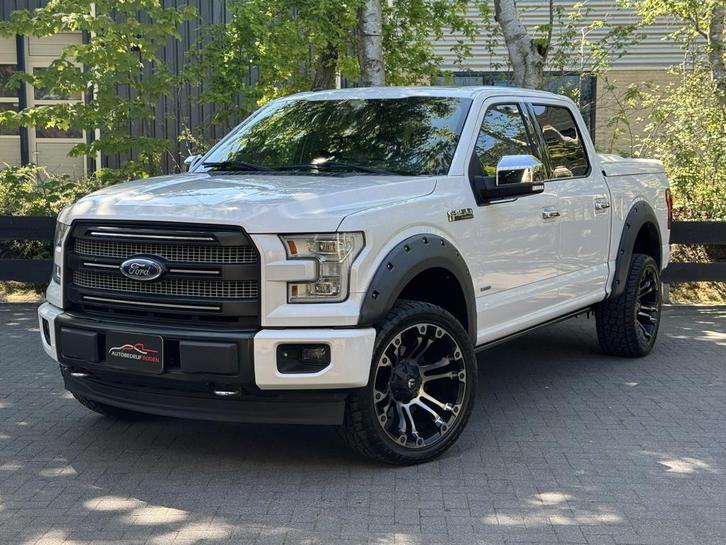 Ford Usa F150 F-150 PLATINUM 4X4 3.5 V6 LPG LAGE BIJTELLING, Auto's, Ford Usa, Bedrijf, F-150, LPG, Euro 6, Automaat, Wit, Zwart