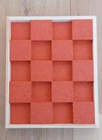 Handgemaakt 3D schilderij rood/oranje 22x27 cm, Huis en Inrichting, Woonaccessoires | Schilderijen, Tekeningen en Foto's, Minder dan 50 cm