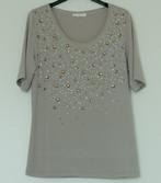 Dames t-shirt AirField beige maat 40 met steentjes, Maat 38/40 (M), Beige, Ophalen of Verzenden, Zo goed als nieuw
