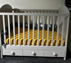 Gonatt ikea baby bed (gray) inclusive vyssa crib mattress, Ophalen, Zo goed als nieuw, Minder dan 140 cm, Matras