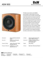 Gezocht B&W ASW 855 kersen, Audio, Tv en Foto, Luidsprekers, Ophalen, 120 watt of meer, Subwoofer, Overige merken
