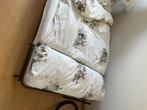 Opvouwbaar bed met matras en dekbedovertrek  , Gebruikt, Eenpersoons, Bruin, 120 cm