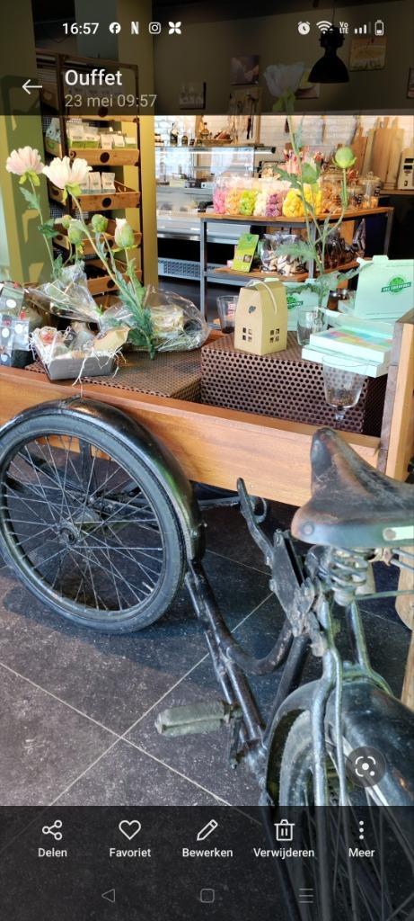Vintage bakfiets, Fietsen en Brommers, Fietsen | Bakfietsen, Gebruikt, Overige merken, Goederen, Ophalen
