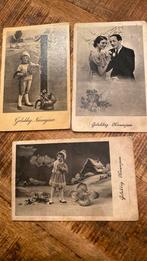 Drie oude kaartjes GN Jongen en man en vrouw, Ophalen of Verzenden