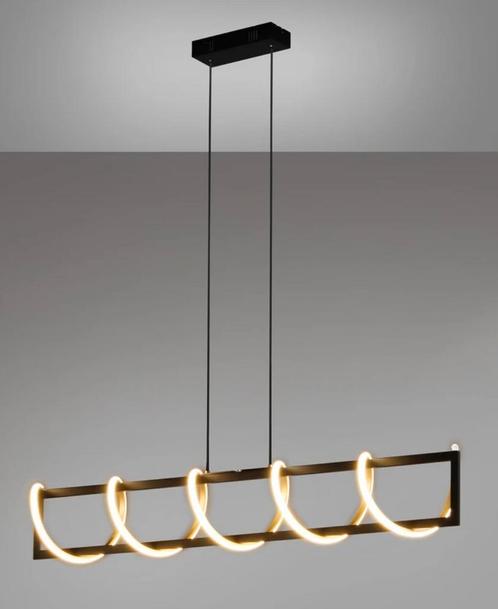 Hanglamp zwart met warm licht, Huis en Inrichting, Lampen | Hanglampen, Nieuw, 75 cm of meer, Metaal, Ophalen