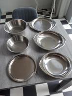 RVS schalen en botervloot, Huis en Inrichting, Keuken | Servies, Overige materialen, Ophalen of Verzenden, Overige stijlen, Schaal of Schalen