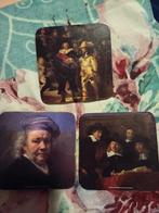 Vintage Onderzetters met Rembrandt Afbeeldingen, Ophalen of Verzenden, Gebruikt, Glas of Kopje