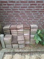 Rode en grijze vierkante klinkers / stoeptegels, Tuin en Terras, Tegels en Klinkers, Ophalen, Gebruikt, Minder dan 5 m², Klinkers