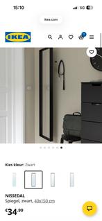 Nissedal Spiegel Zwart 40x150cm, Ophalen, Minder dan 50 cm, Gebruikt, 150 tot 200 cm