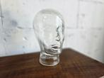 Vintage glazen hoofd / decoratie / steun koptelefoon, Ophalen